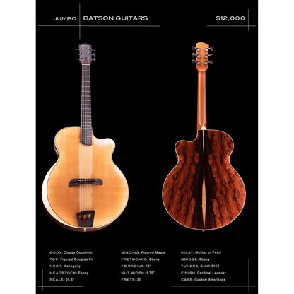 Batson Custom Jumbo Figured Douglas Fir/Cloudy Cocobolo