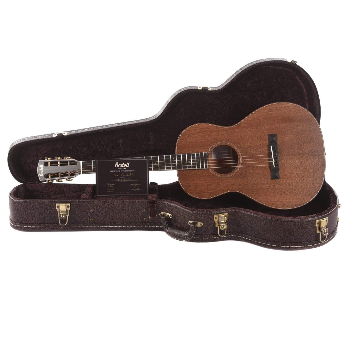 Bedell Classic Folk Parlor Honduran Mahogany w/K&K Pure Duo Tone Acoustic Guitars / Parlor