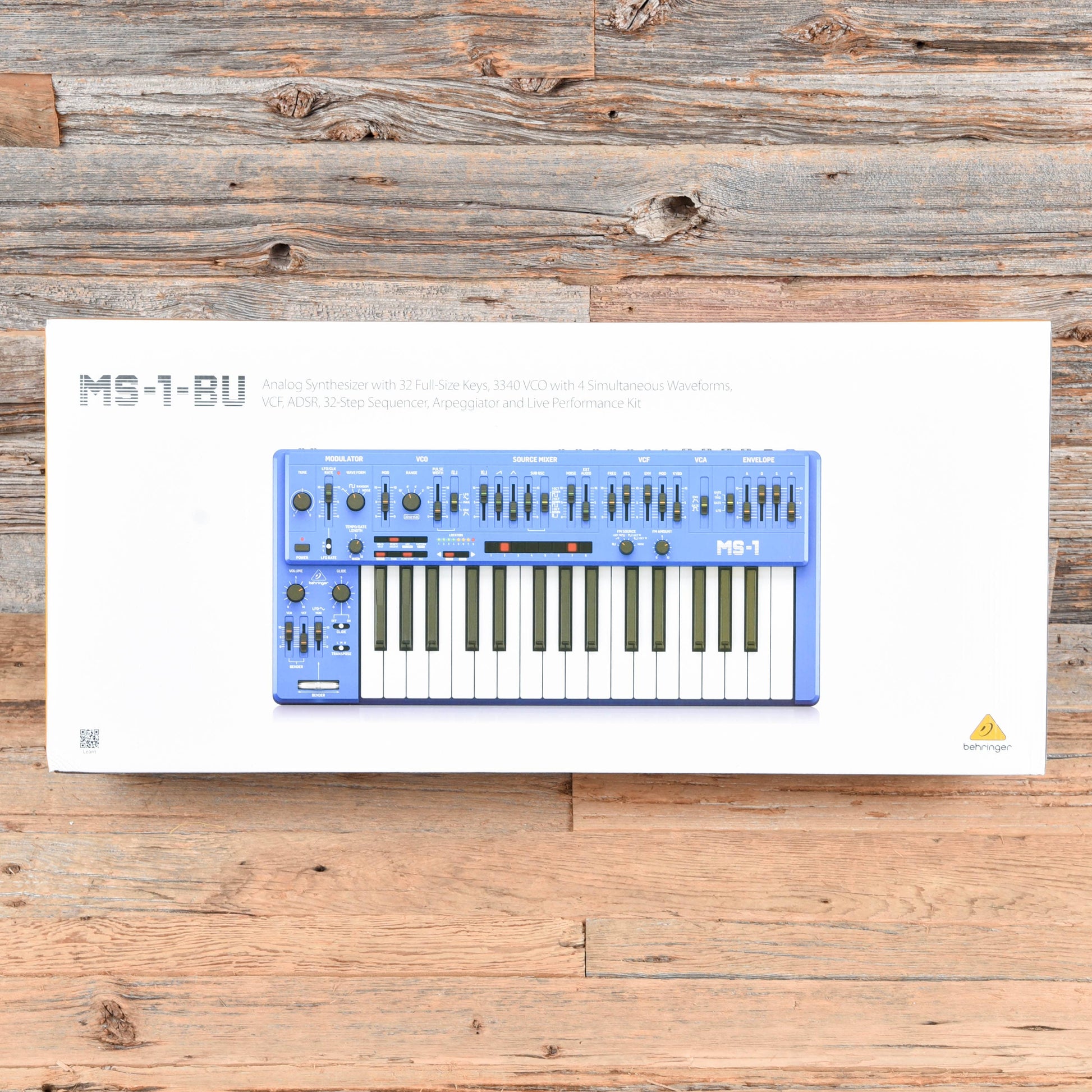 Behringer MS-1-BU Analog Synthesizer Blue Keyboards and Synths / Synths / Analog Synths