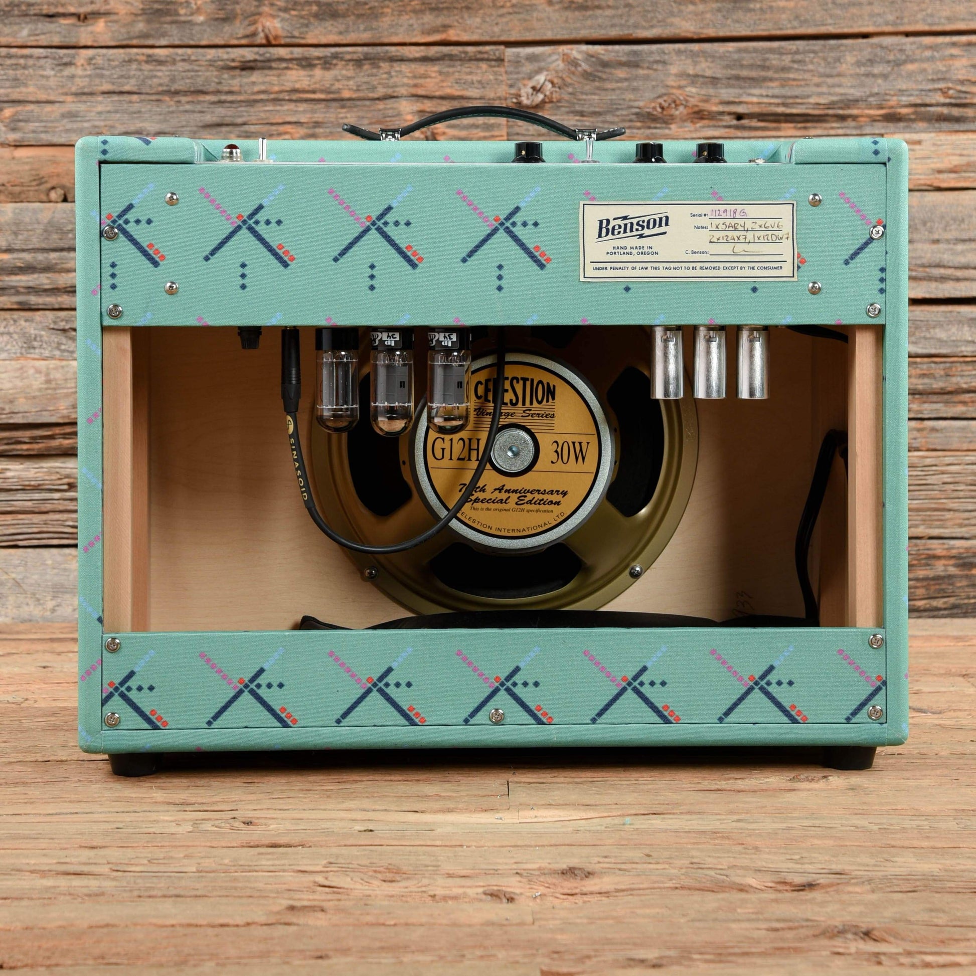 Benson Monarch Reverb 15-Watt 1x12" Combo PDX Airport Carpet Amps / Guitar Combos