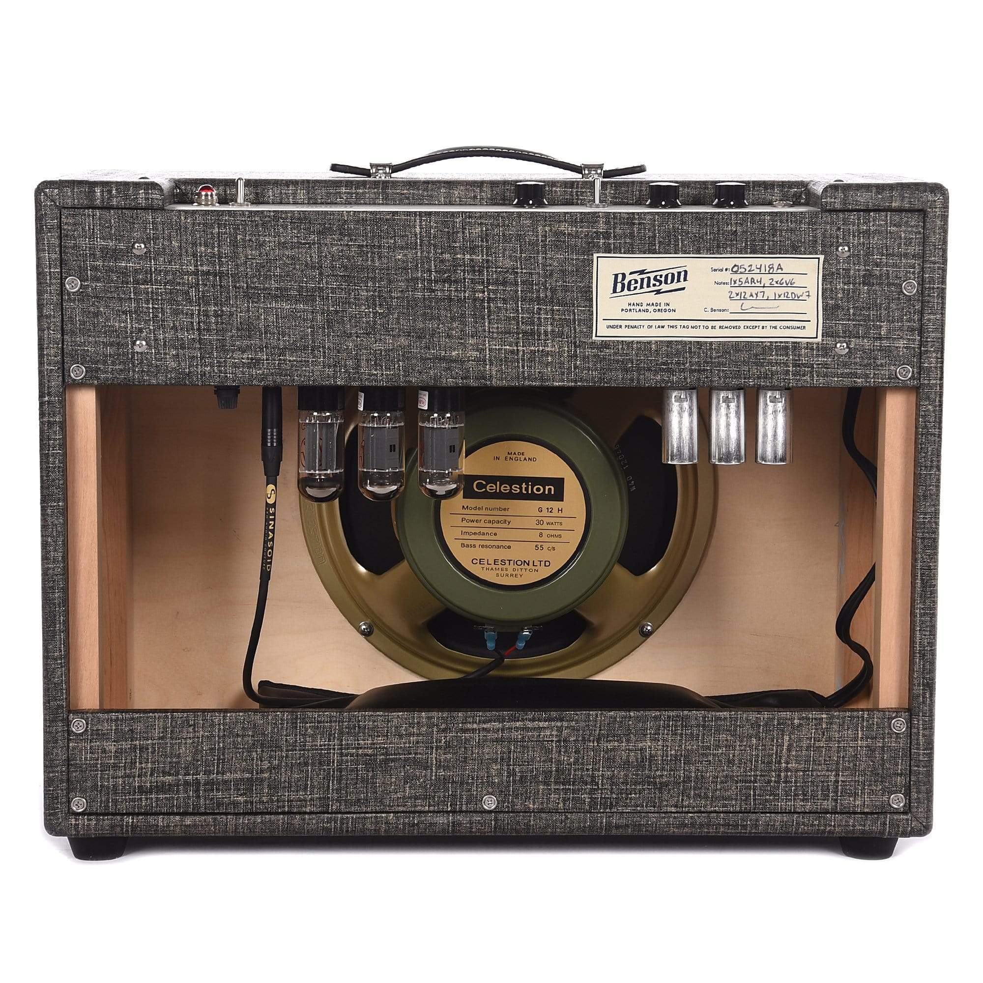 Benson Monarch Reverb 1x12 Combo Night Moves w/Wheat Grill Amps / Guitar Combos