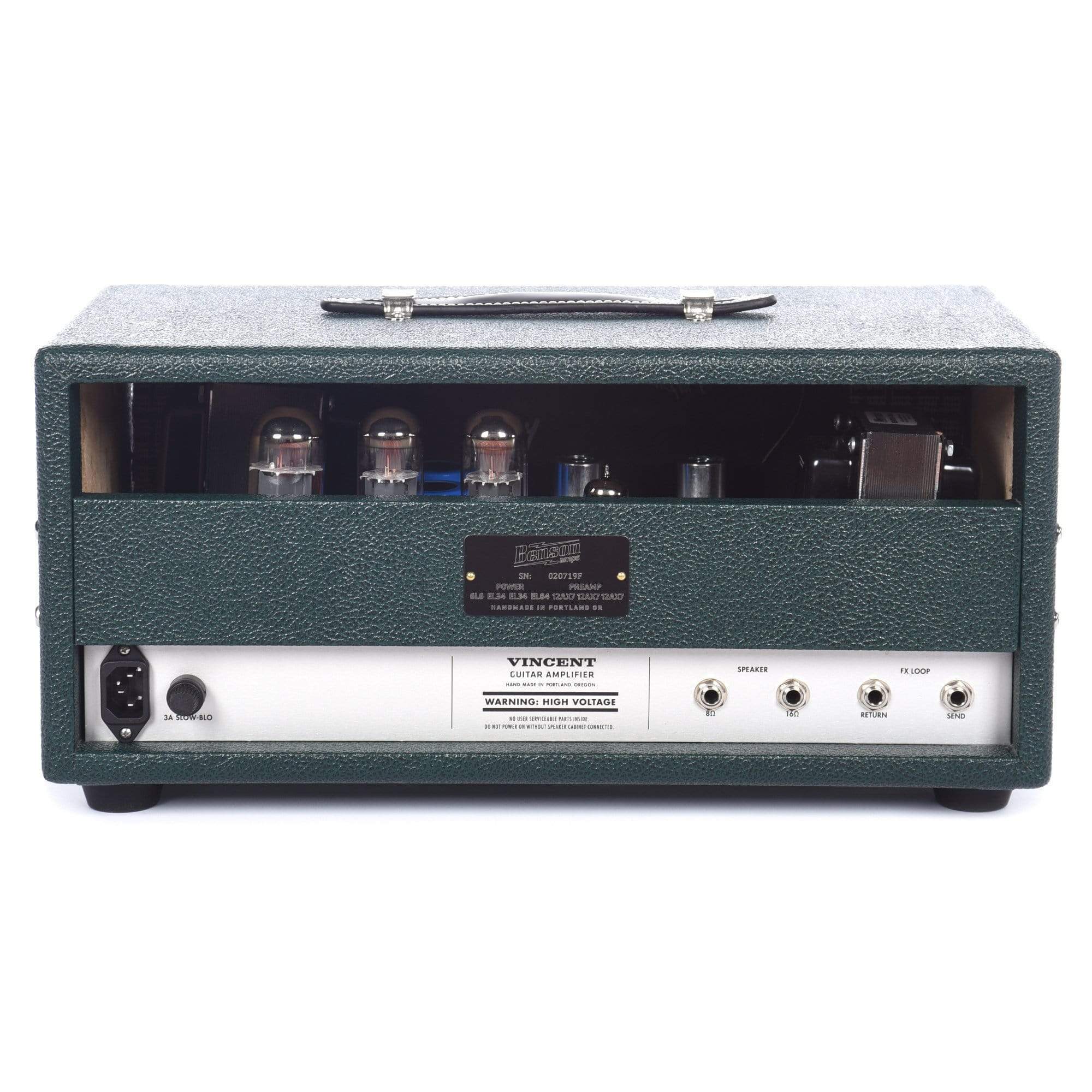 Benson Vincent 30w Guitar Amp Head Green Tolex Amps / Guitar Heads