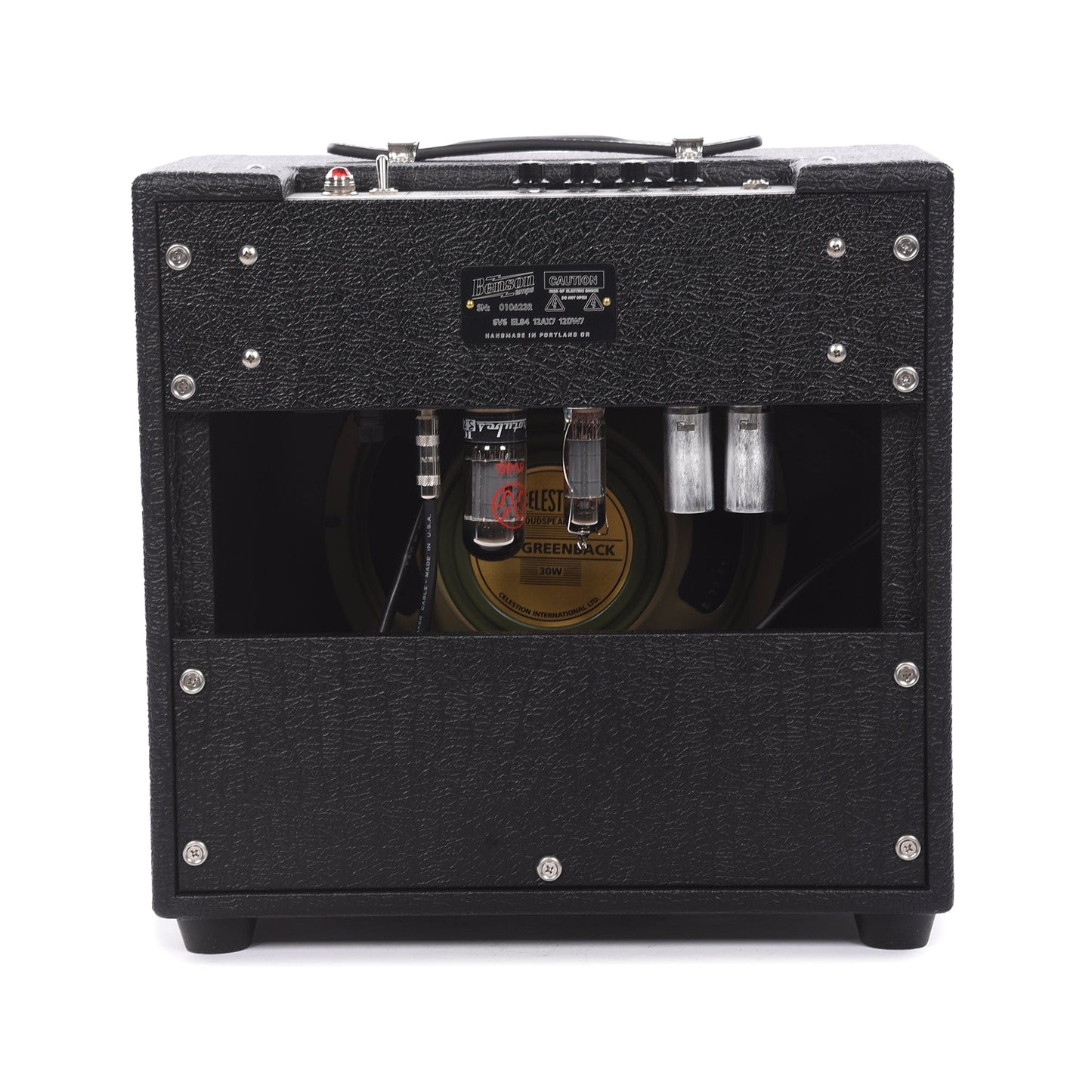 Benson Vinny Reverb 1x12 Combo Amp Black w/ Oxblood Grill