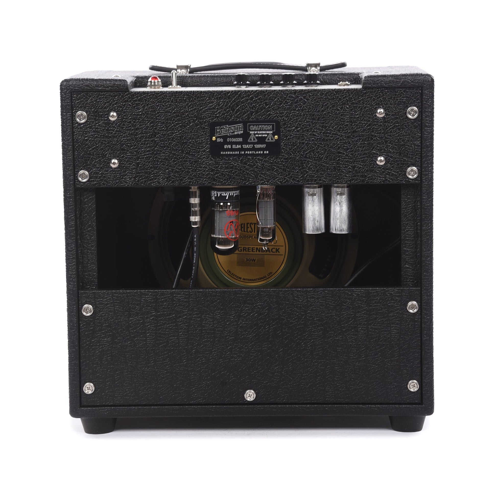 Benson Vinny Reverb 1x12 Combo Amp Black w/ Oxblood Grill