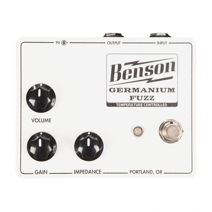 Benson Germanium Fuzz Solar White Effects and Pedals / Fuzz
