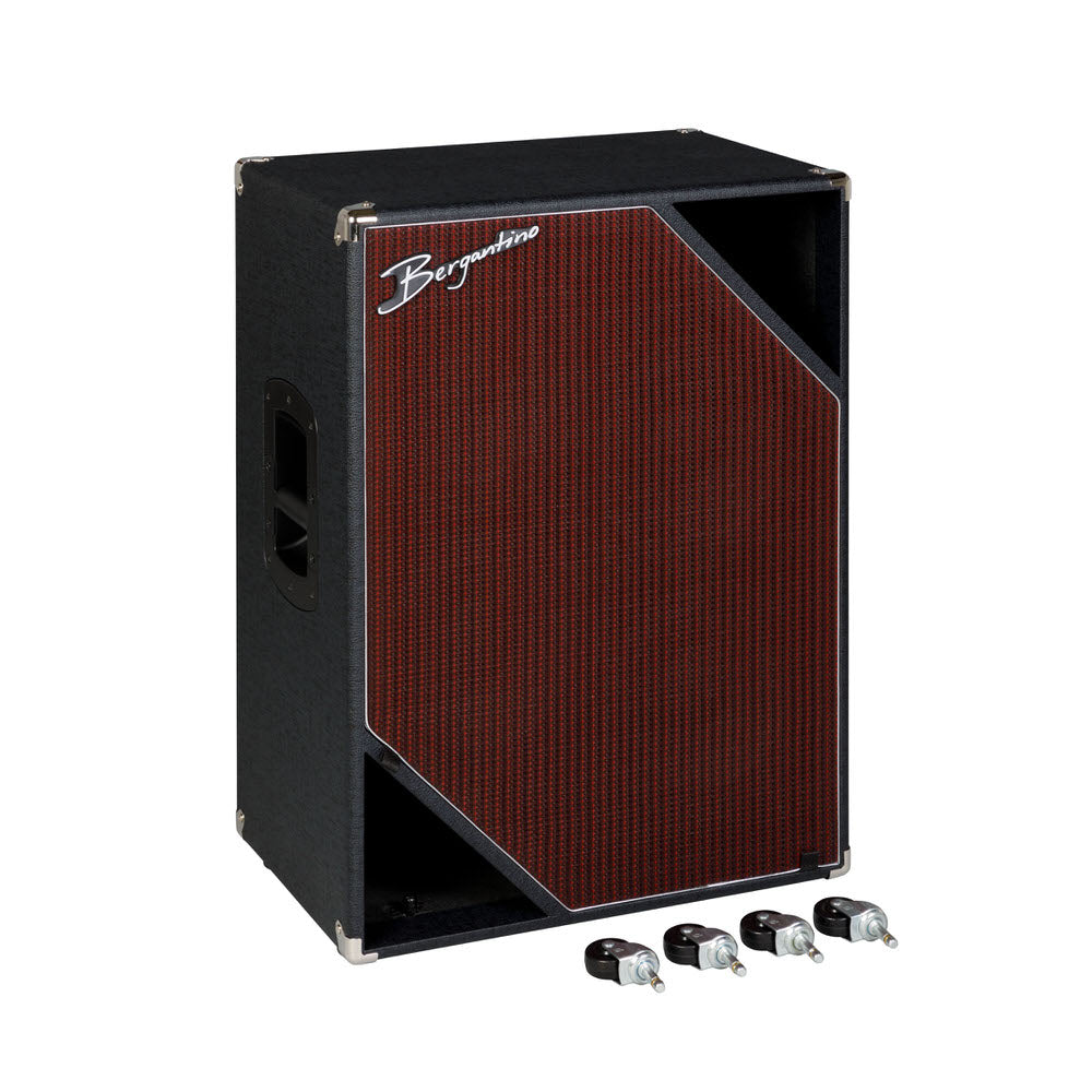 Bergantino NXT410-C 4X10 Bass Amp Cab Graphite Bronco & Oxblood Grill Amps / Bass Amps / Bass Cabinets