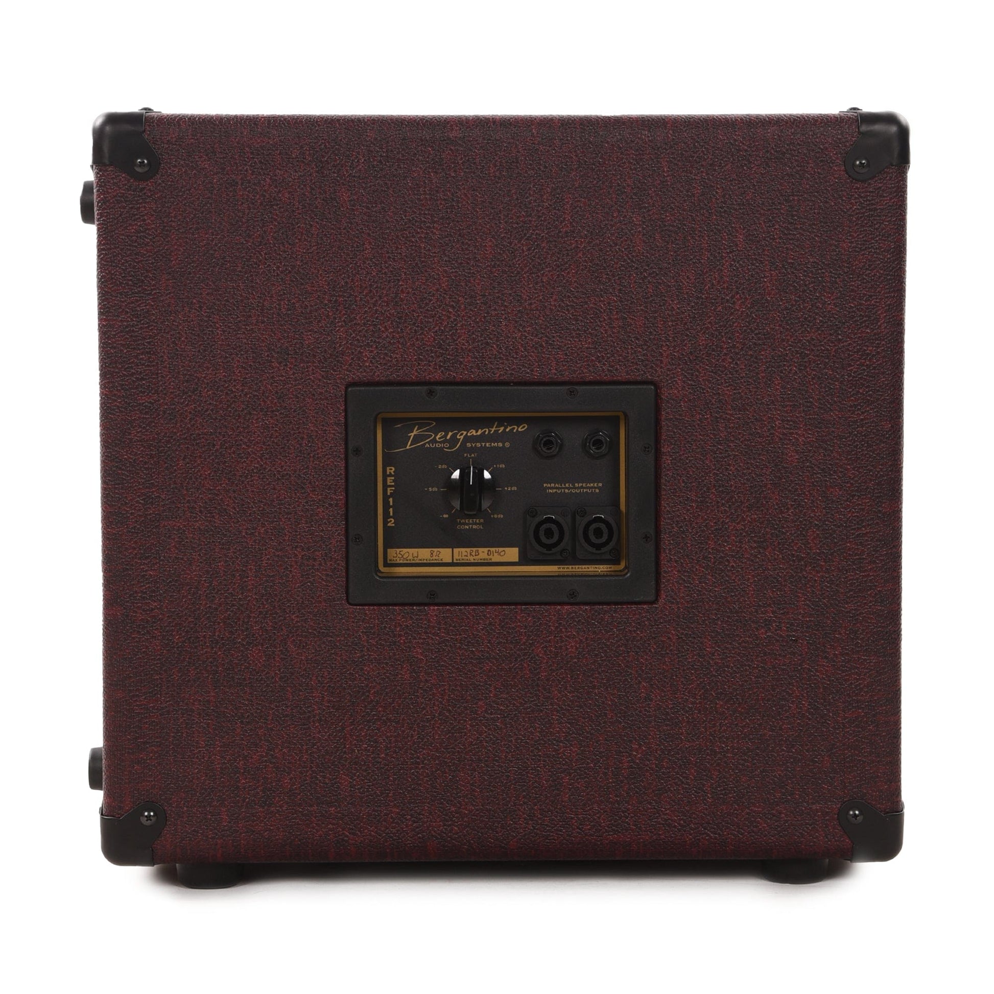 Bergantino Reference II Series 1x12 8 ohm Bass Amp Cabinet Burgundy Amps / Bass Cabinets