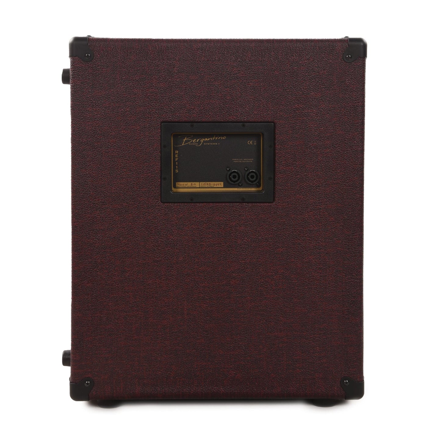 Bergantino Reference II Series 1x15 8 ohm Bass Amp Cabinet Burgundy Amps / Bass Combos