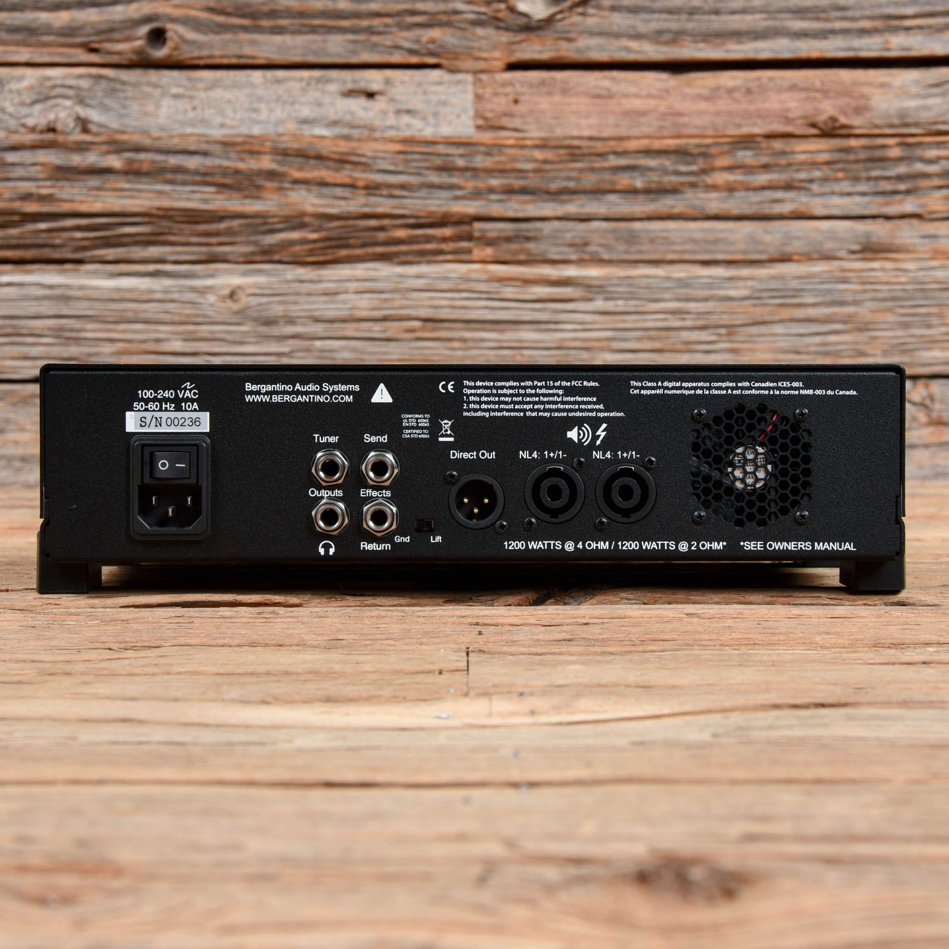 Bergantino ForteHP Bass Amplifier Amps / Bass Heads