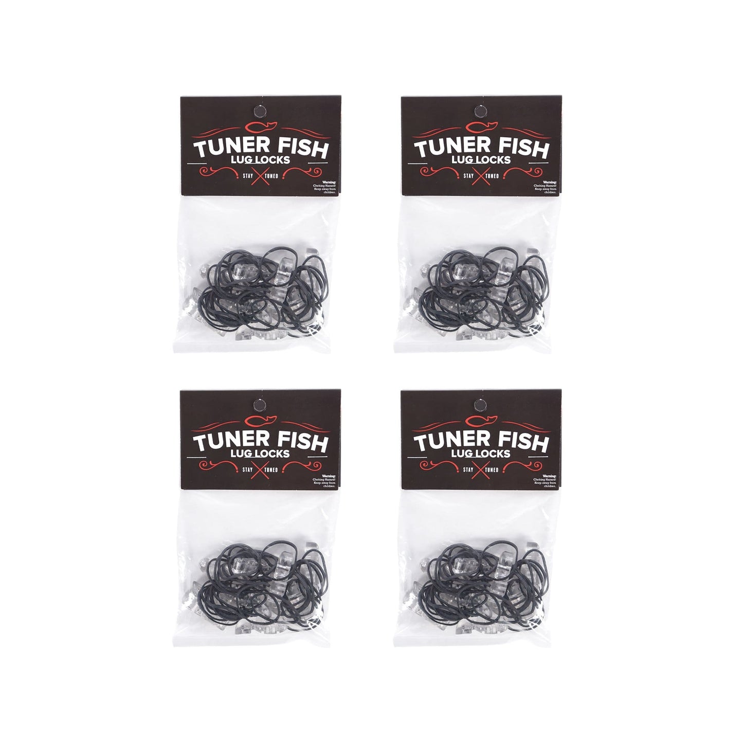 Tuner Fish Lug Locks Clear (40 Pack Bundle) Drums and Percussion / Parts and Accessories / Drum Parts