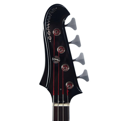 BilT Corvaire Bass Black w/3-Ply Black Pickguard Bass Guitars / 4-String