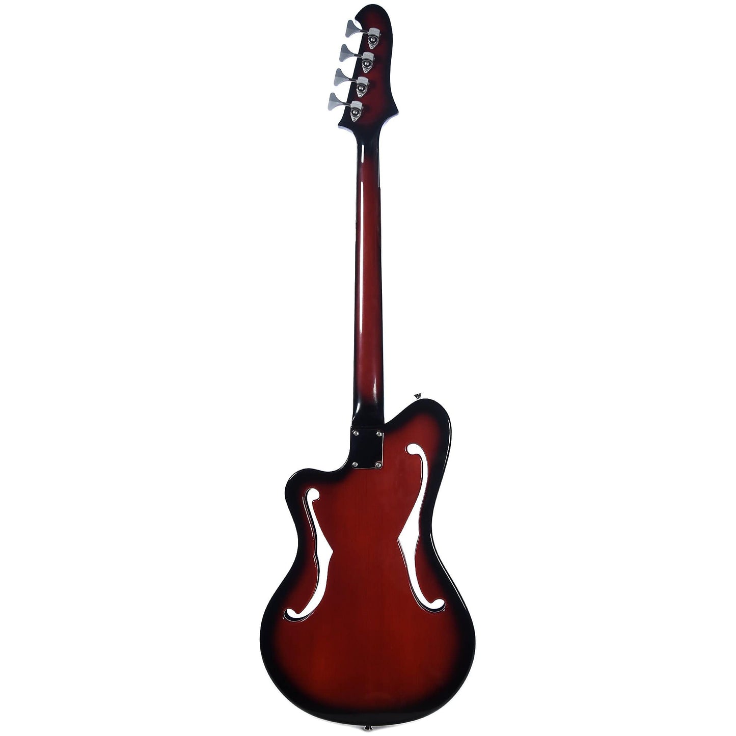 BilT Corvaire Bass Red Burst w/3-Ply Black Pickguard Bass Guitars / 4-String