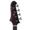 BilT Corvaire Bass Red Burst w/3-Ply Black Pickguard Bass Guitars / 4-String