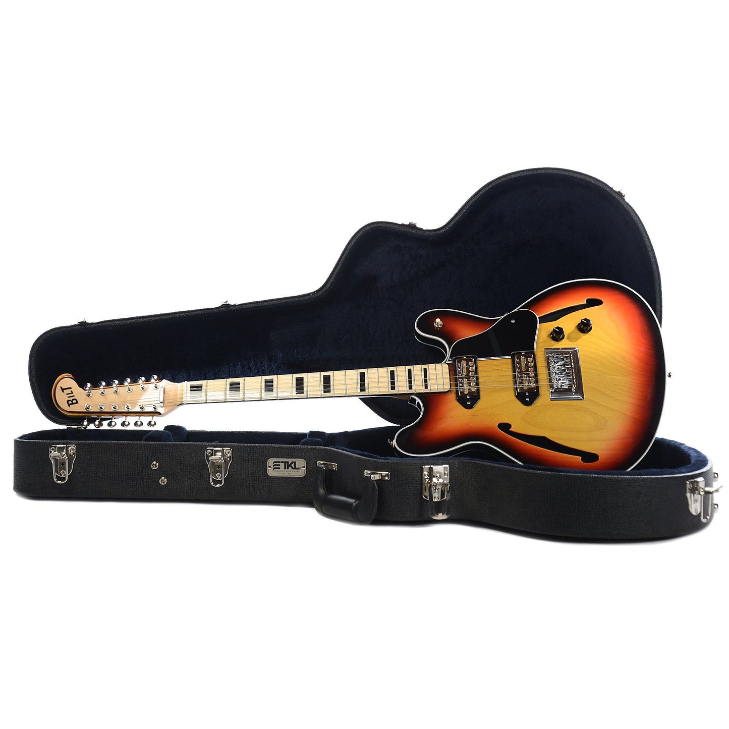 Bilt Volare 12 String 3 Tone Coronado Burst w/Lollar Goldfoil Humbuckers & Block Inlays Electric Guitars / 12-String