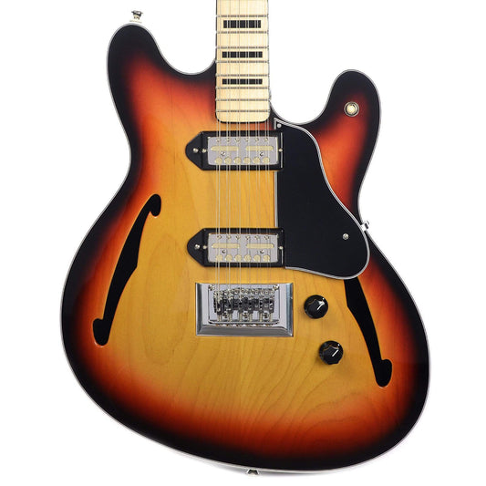 Bilt Volare 12 String 3 Tone Coronado Burst w/Lollar Goldfoil Humbuckers & Block Inlays Electric Guitars / 12-String