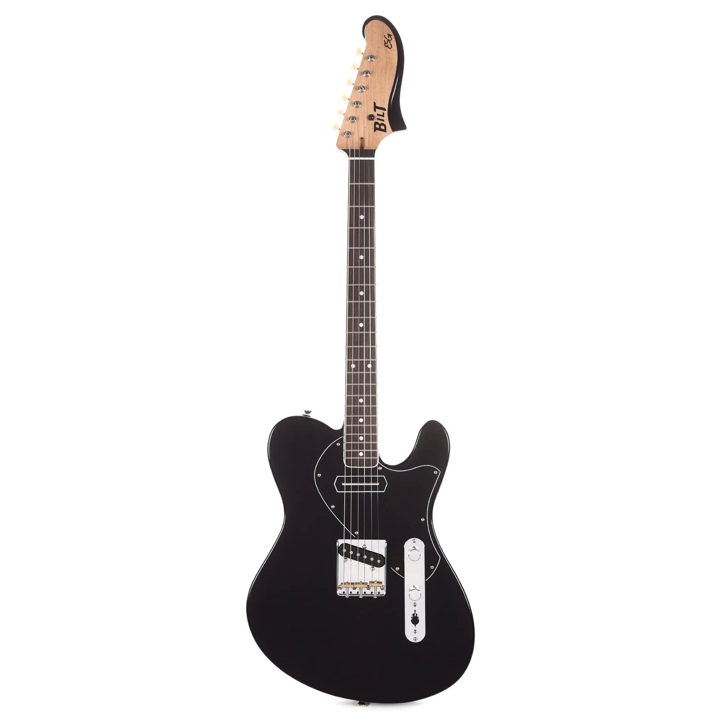 BilT ESG Roasted Alder Black w/3-Ply Black Pickguard & Lollar Pickups Electric Guitars / Solid Body