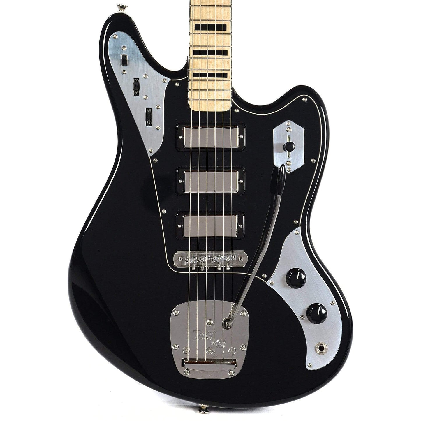BilT Relevator LS Black w/Lollar Firebird Pickups, Block Inlays, & Mastery Vibrato Electric Guitars / Solid Body