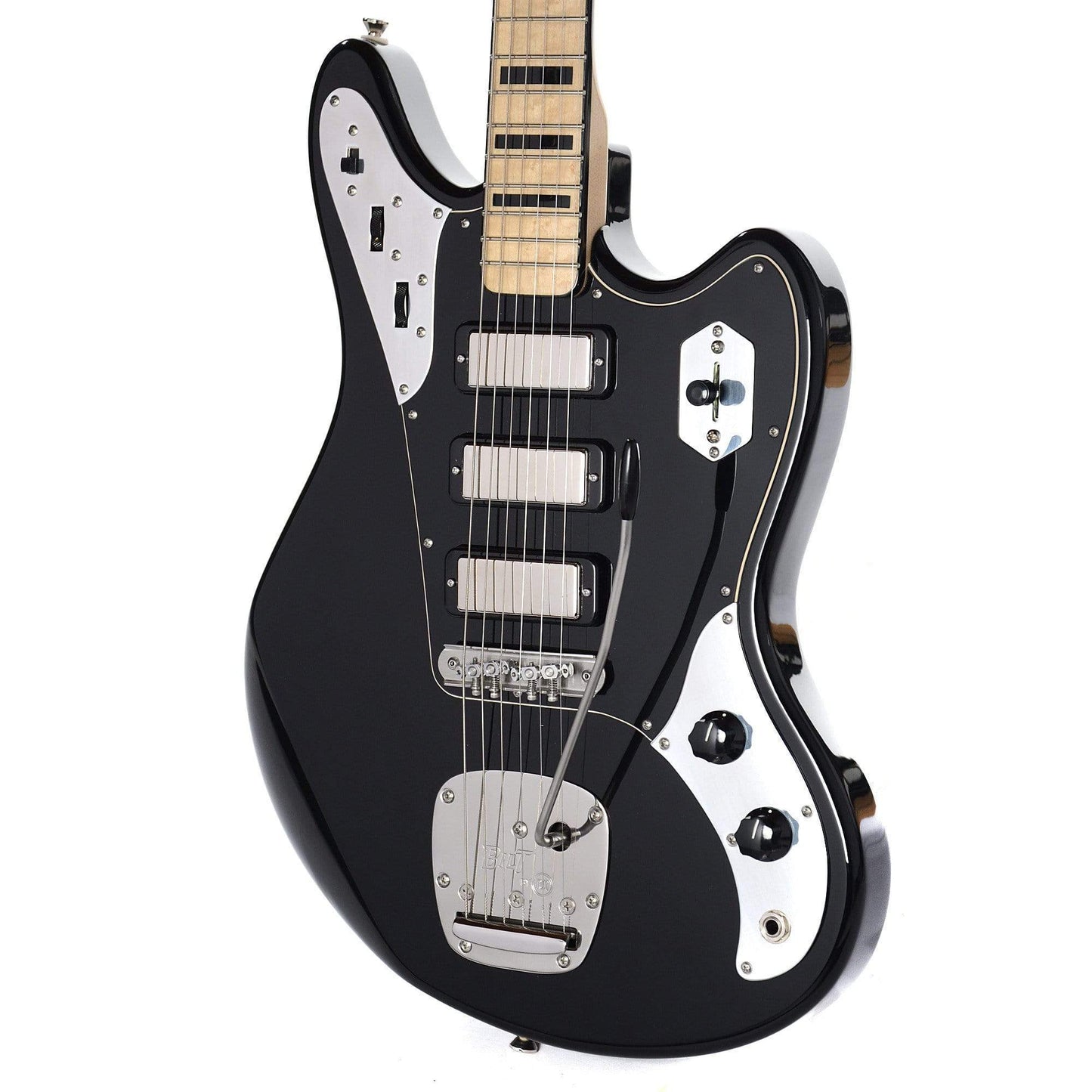 BilT Relevator LS Black w/Lollar Firebird Pickups, Block Inlays, & Mastery Vibrato Electric Guitars / Solid Body