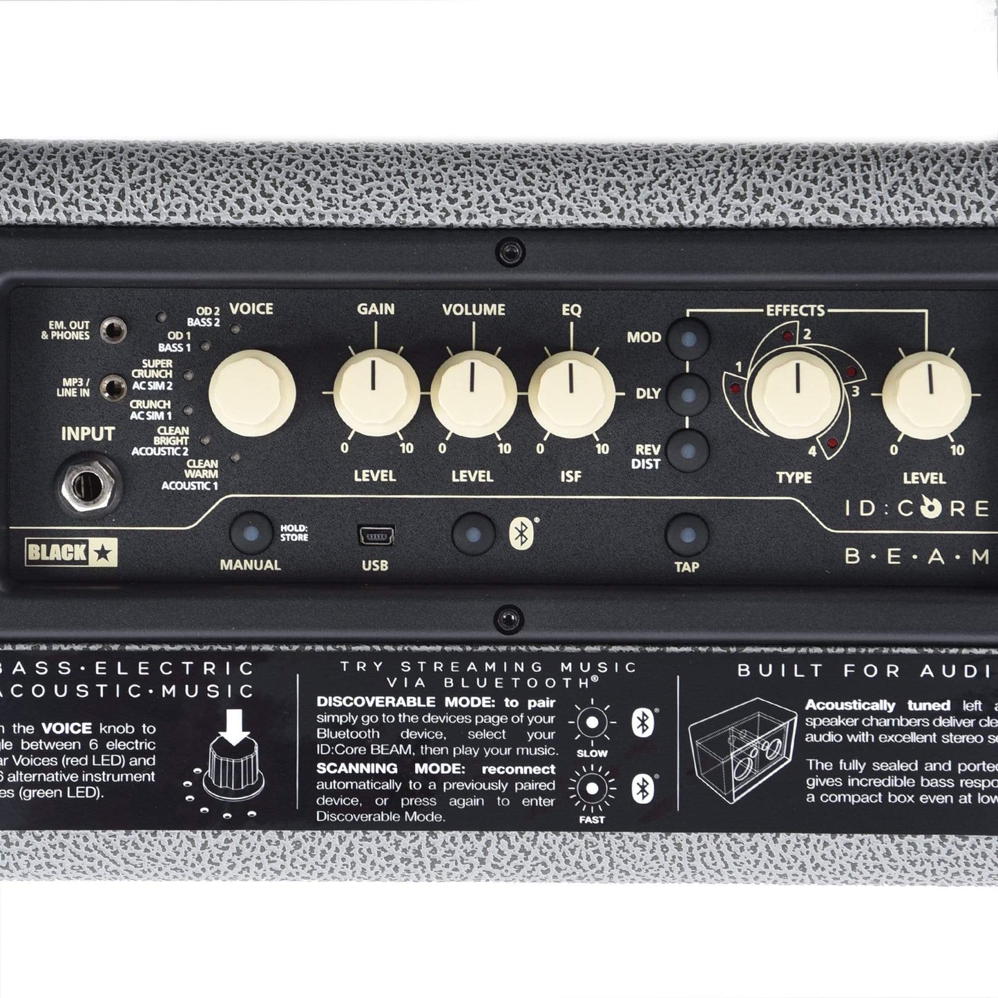 Blackstar ID:Core BEAM Acoustic Guitar Amp Combo Grey Bronco Amps / Acoustic Amps