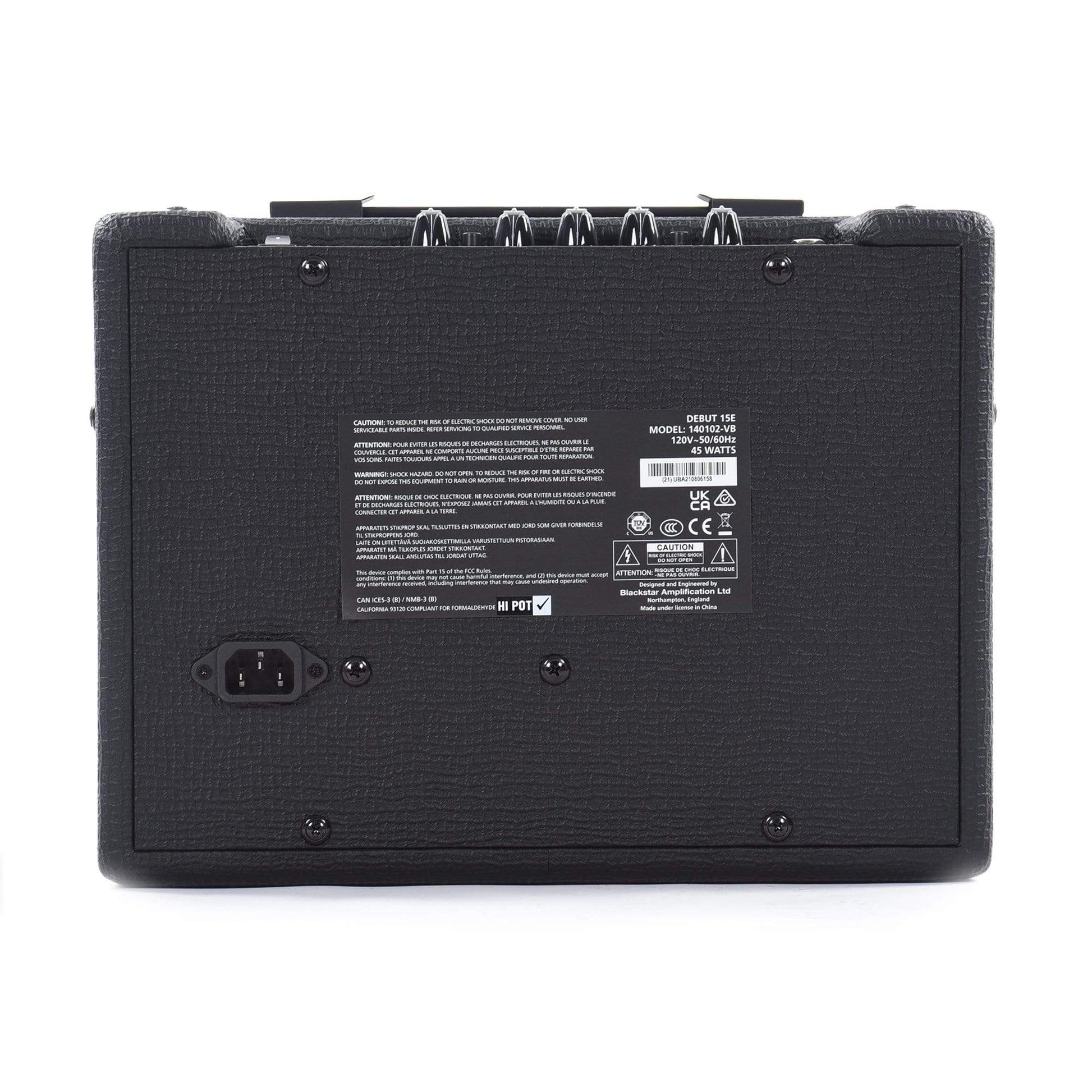 Blackstar Debut 15E Practice Amp 15W Black Amps / Guitar Combos