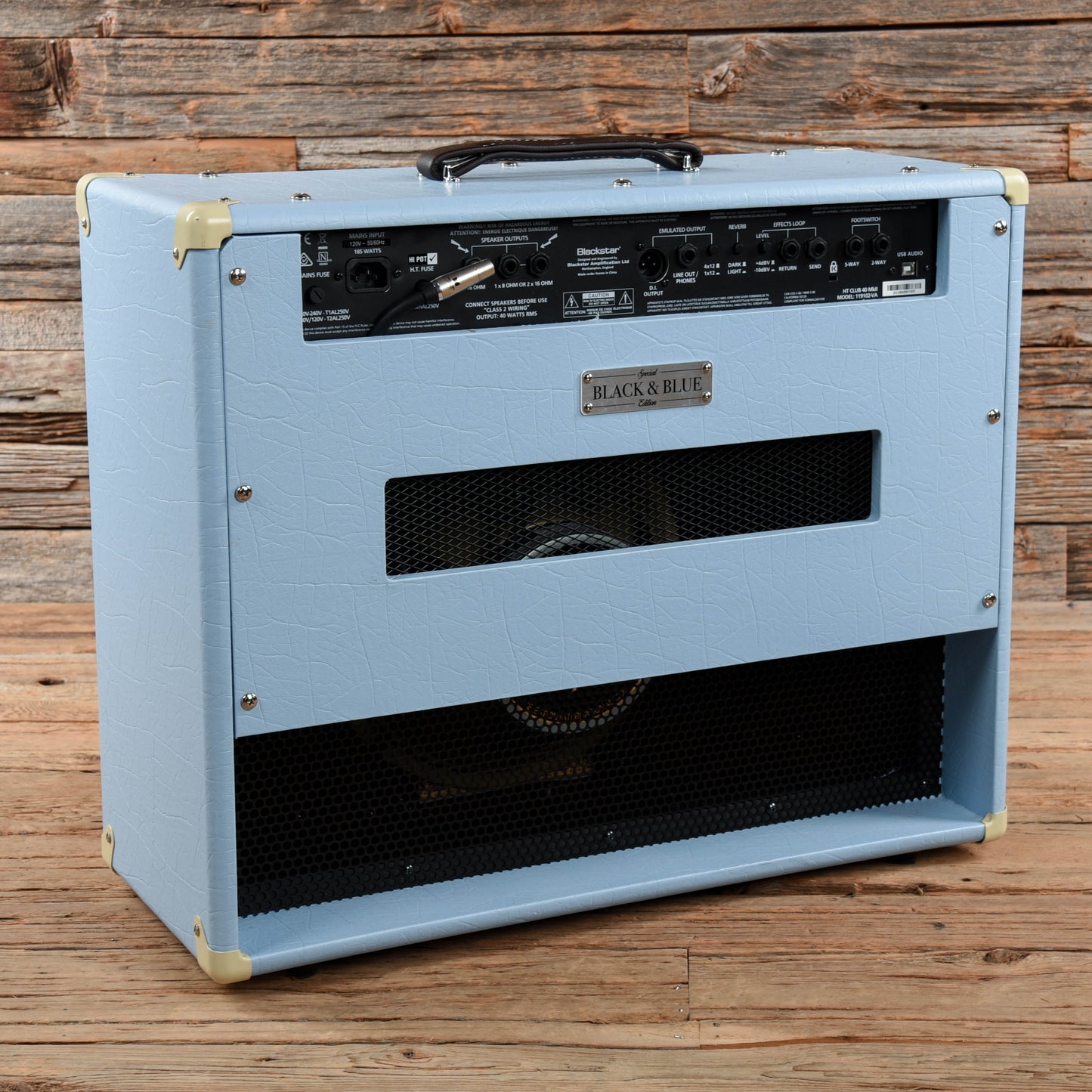Blackstar HT Club 40 Mark II 40-watt 1x12" Tube Combo Amp Black and Blue Amps / Guitar Combos
