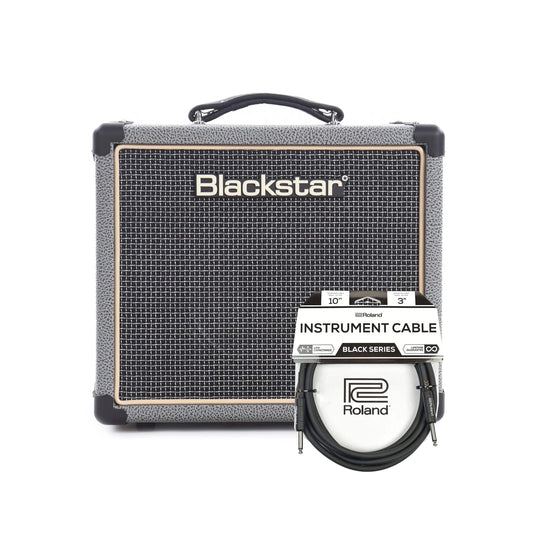 Blackstar HT1R MKII 1 Watt Tube Combo w/Reverb Bronco Grey and (1) Cable Bundle Amps / Guitar Combos