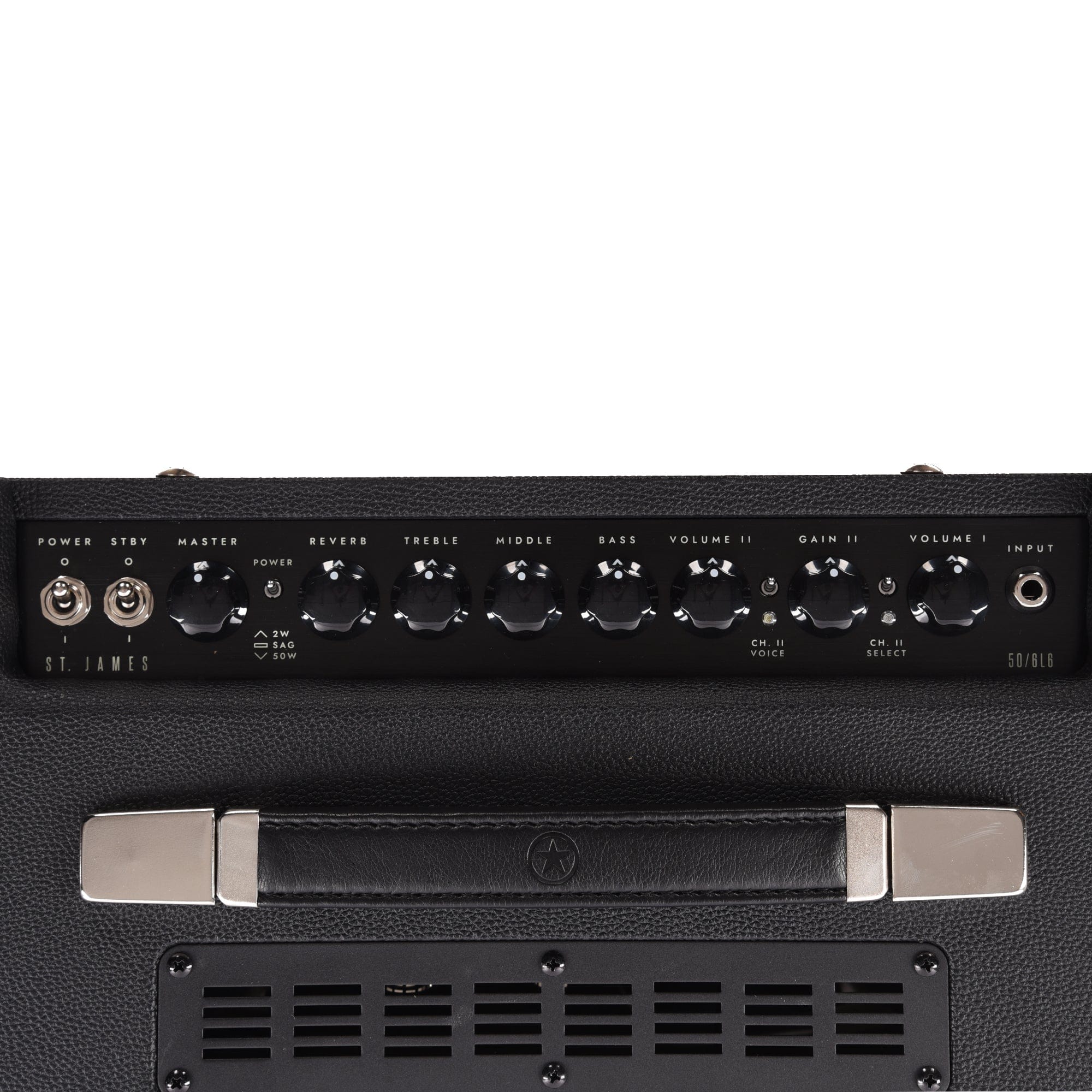 Blackstar St. James 50W 6L6 Tube Amplifier Combo W/Cab Rig Black Amps / Guitar Combos