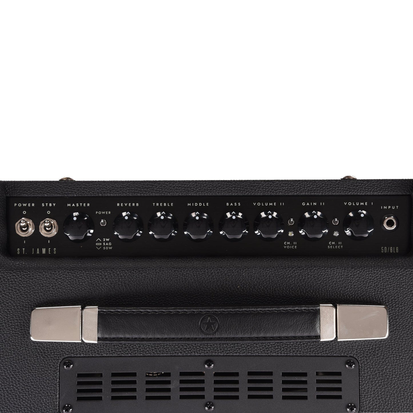 Blackstar St. James 50W 6L6 Tube Amplifier Combo W/Cab Rig Black Amps / Guitar Combos