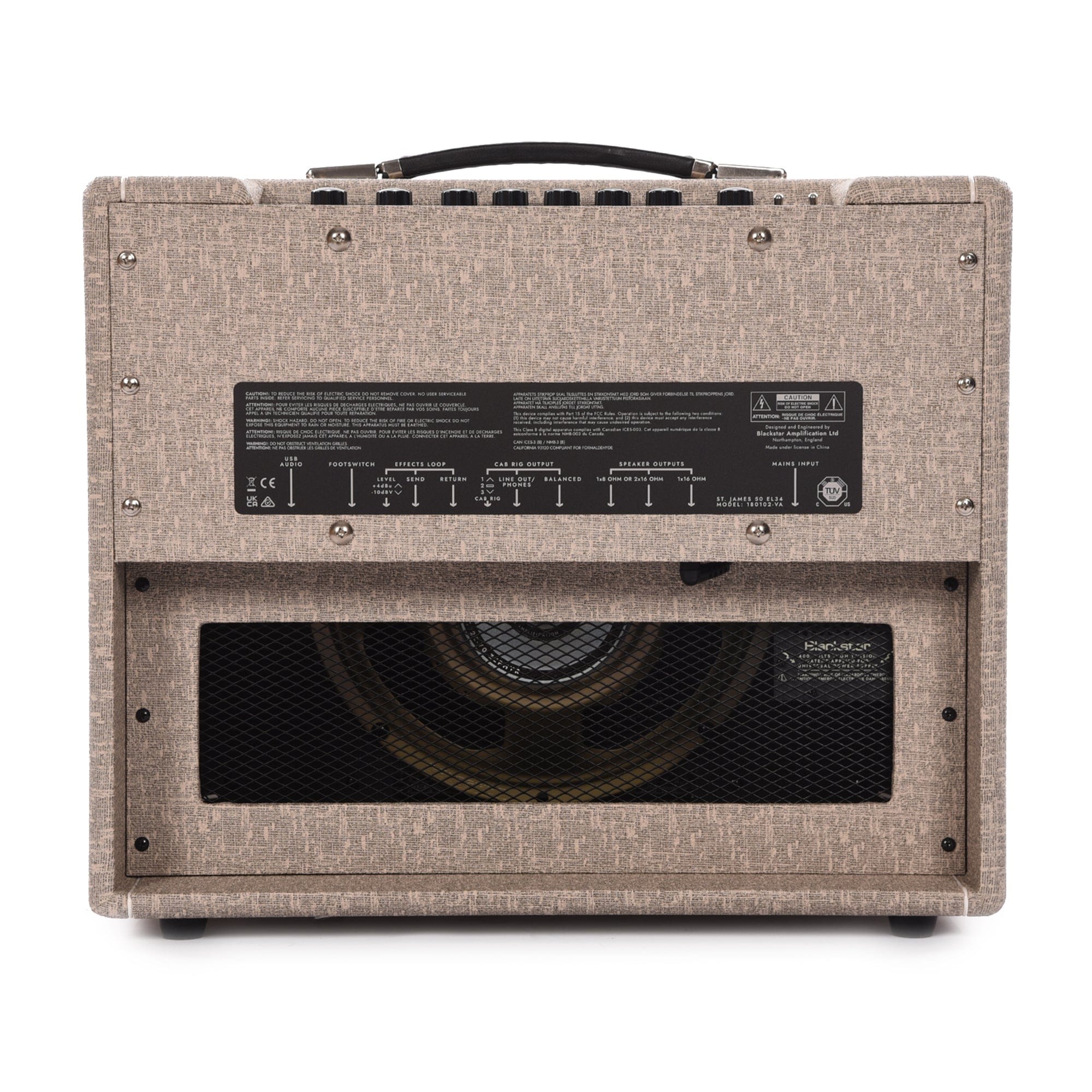 Blackstar St. James 50W EL34 Tube Amplifier Combo W/Cab Rig Fawn Amps / Guitar Combos