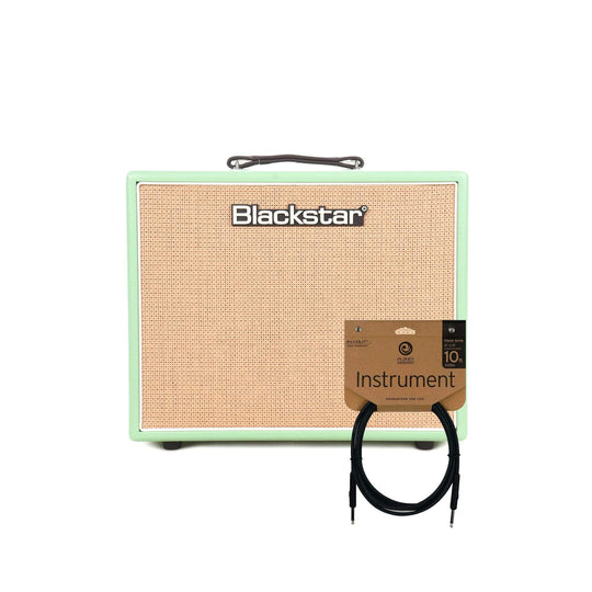 Blackstar Studio 20W 1x12 Guitar Tube Combo Amp w/Reverb in Surf Green Cable Bundle Amps / Guitar Combos
