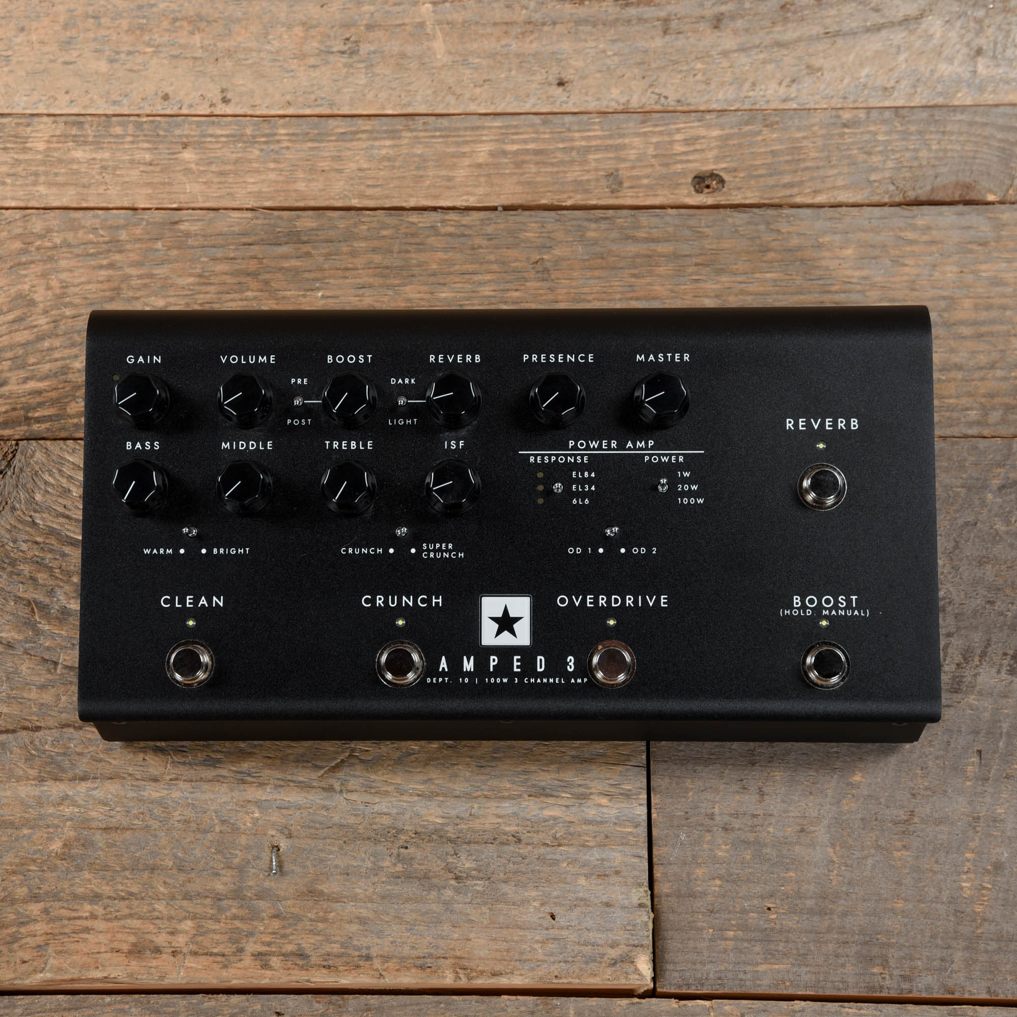Blackstar AMPED 3 100W Amp Pedal Effects and Pedals / Preamps