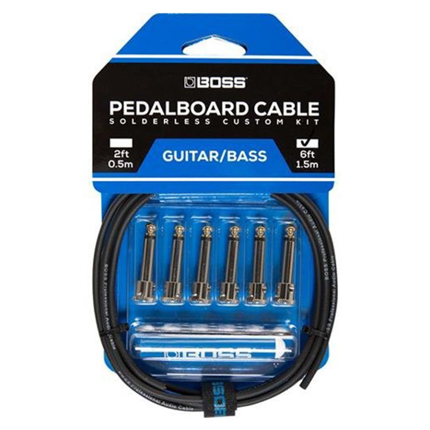 BOSS BCK-6 Solderless Pedalboard Cable Kit - 6 Connectors, 6 Feet Accessories / Cables
