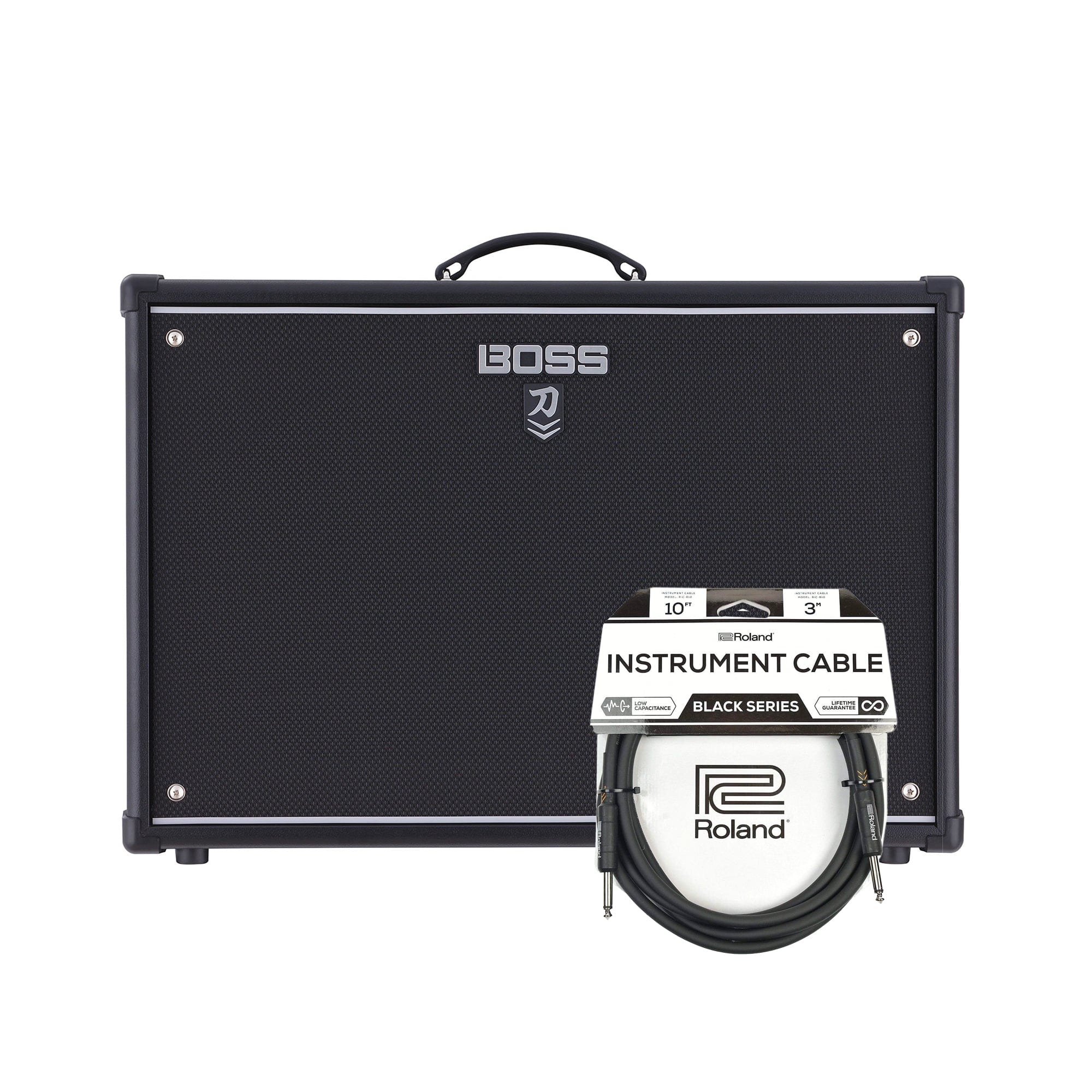 Boss Katana 100 2x12 V2 Guitar Combo Amplifier and (1) Cable Bundle Amps / Guitar Combos