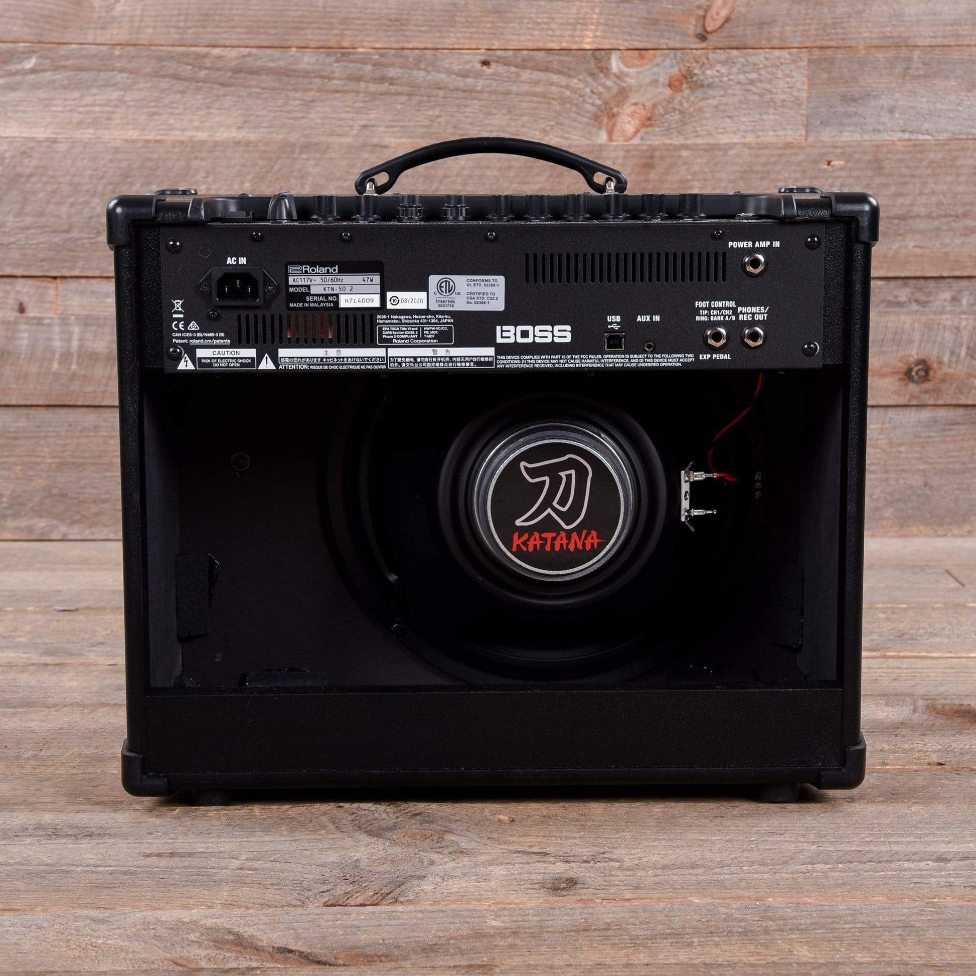 Boss Katana-50 v2 50W 1x12 Guitar Combo Amplifier Black Amps / Guitar Combos
