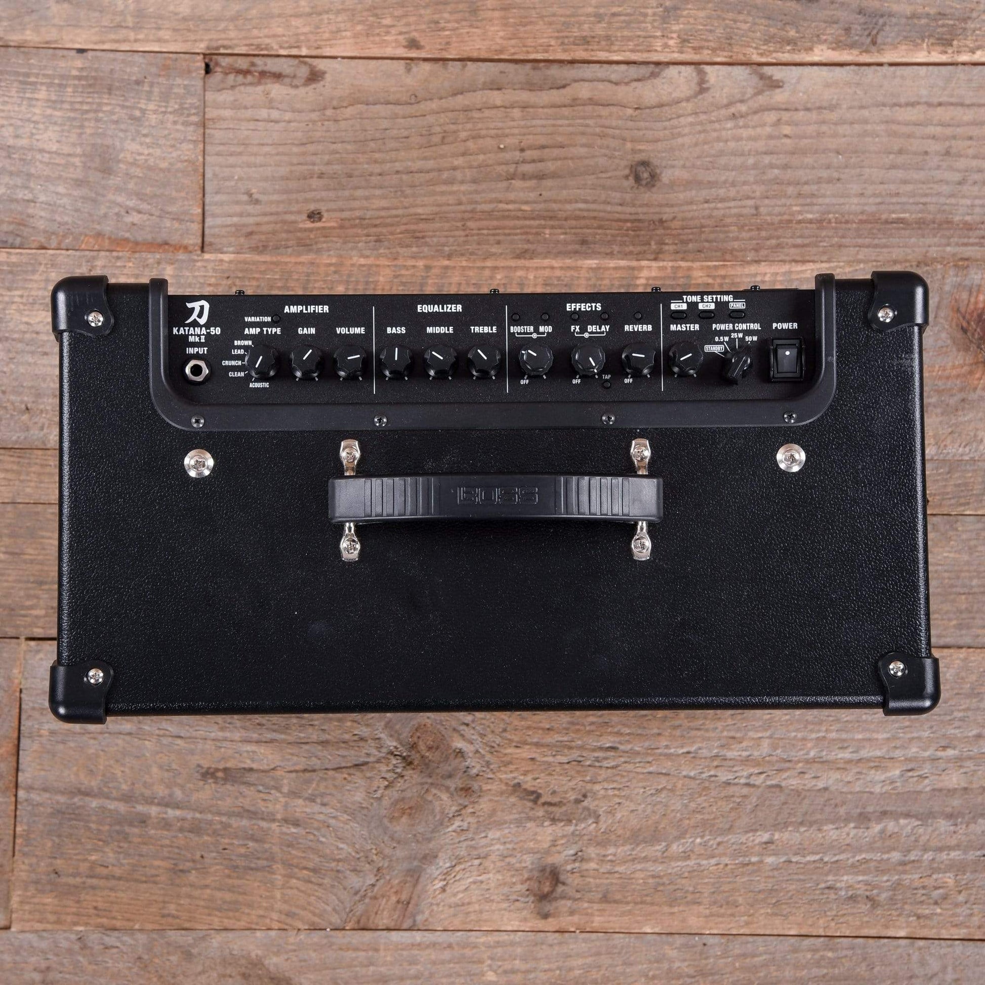 Boss Katana-50 v2 50W 1x12 Guitar Combo Amplifier Black Amps / Guitar Combos