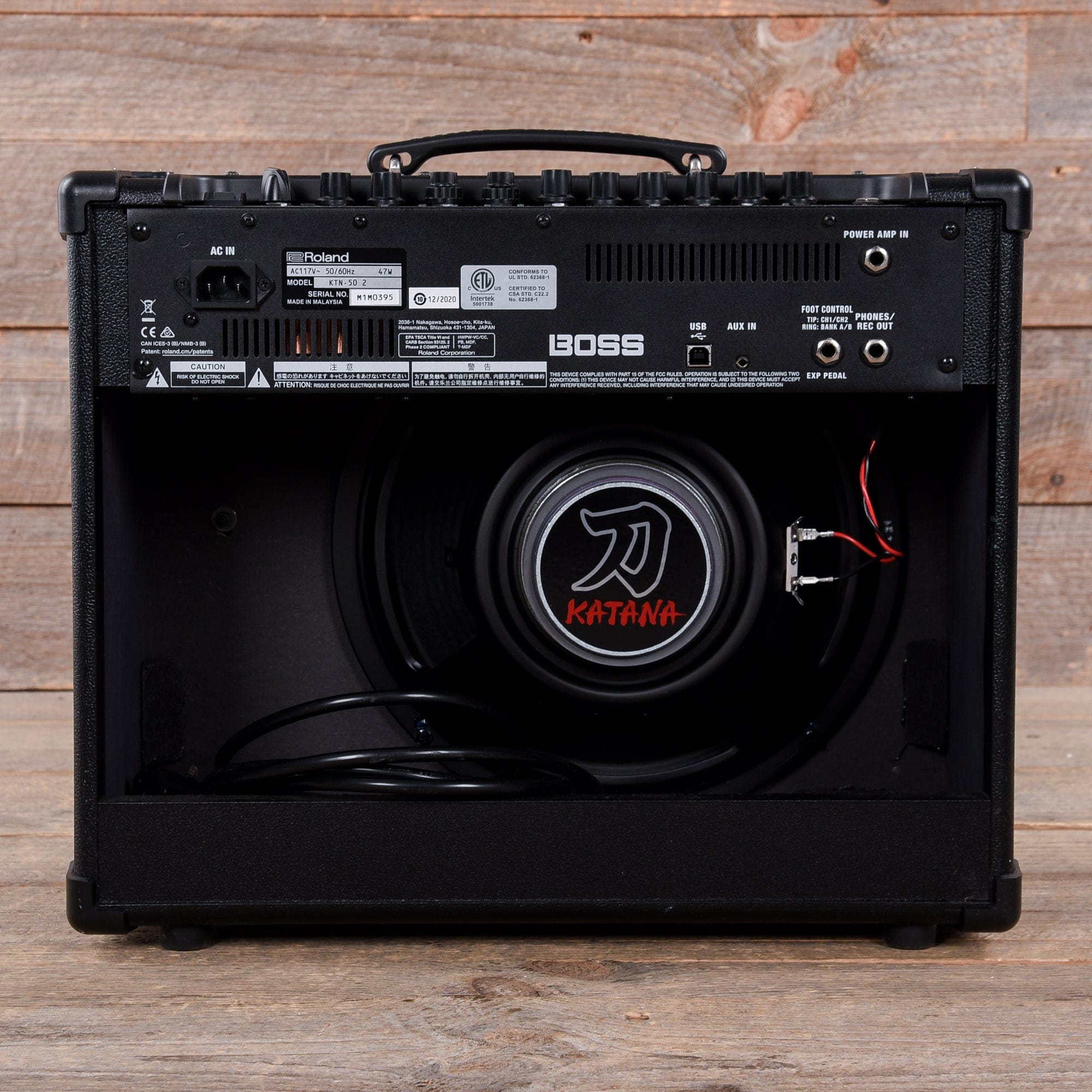 Boss Katana-50 v2 50W 1x12 Guitar Combo Amplifier Black Amps / Guitar Combos