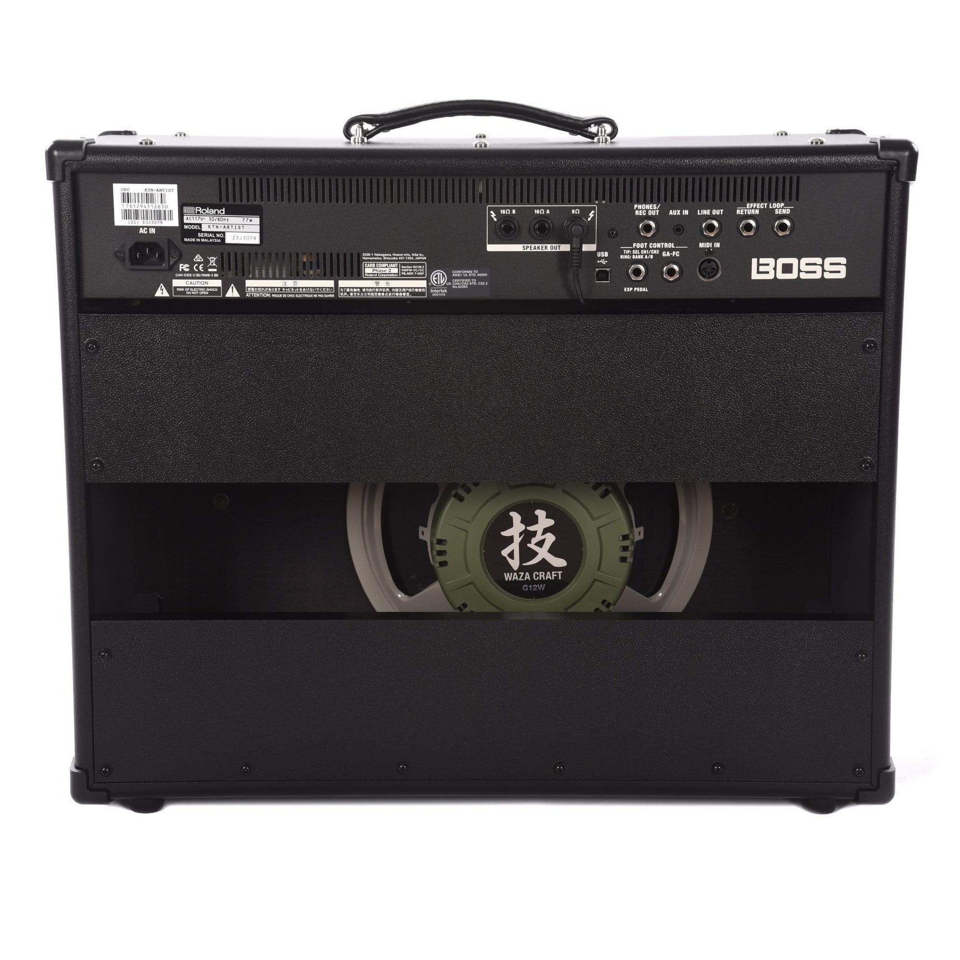 Boss Katana Artist 100W 1x12 Guitar Combo Amplifier Black Amps / Guitar Combos