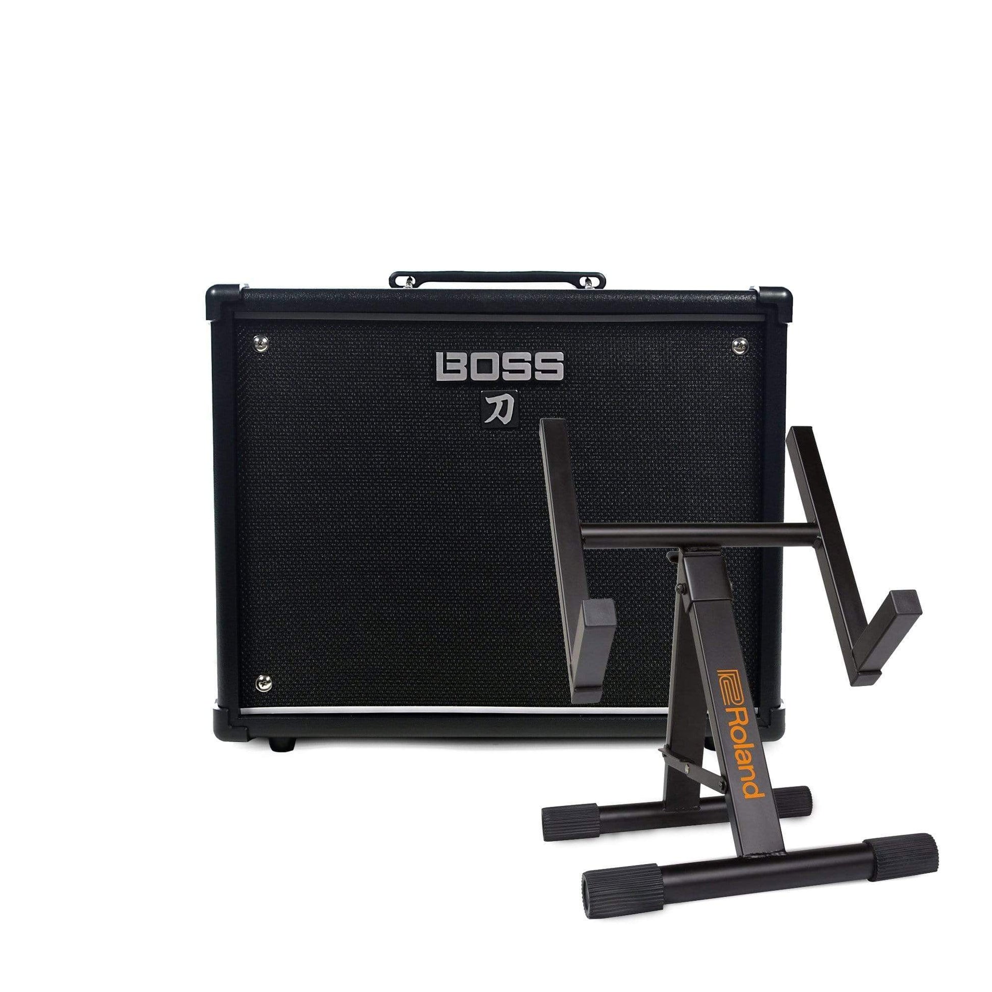Boss Katana KTN‑50 50W 1x12 Guitar Combo Amplifier and Roland Amp Stand Bundle Amps / Guitar Combos