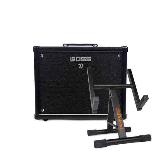 Boss Katana KTN‑50 50W 1x12 Guitar Combo Amplifier and Roland Amp Stand Bundle Amps / Guitar Combos