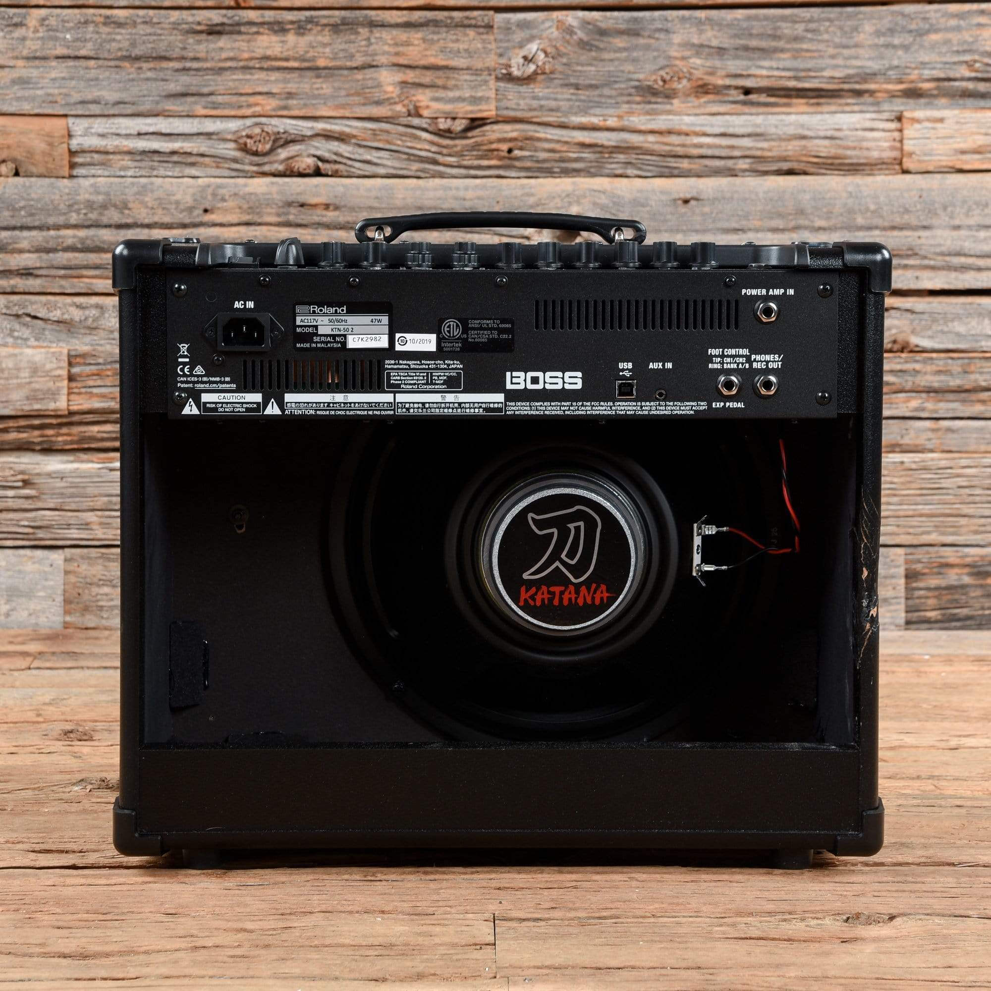 Boss Katana KTN-50 v2 50W 1x12 Guitar Combo Amplifier Black Amps / Guitar Combos