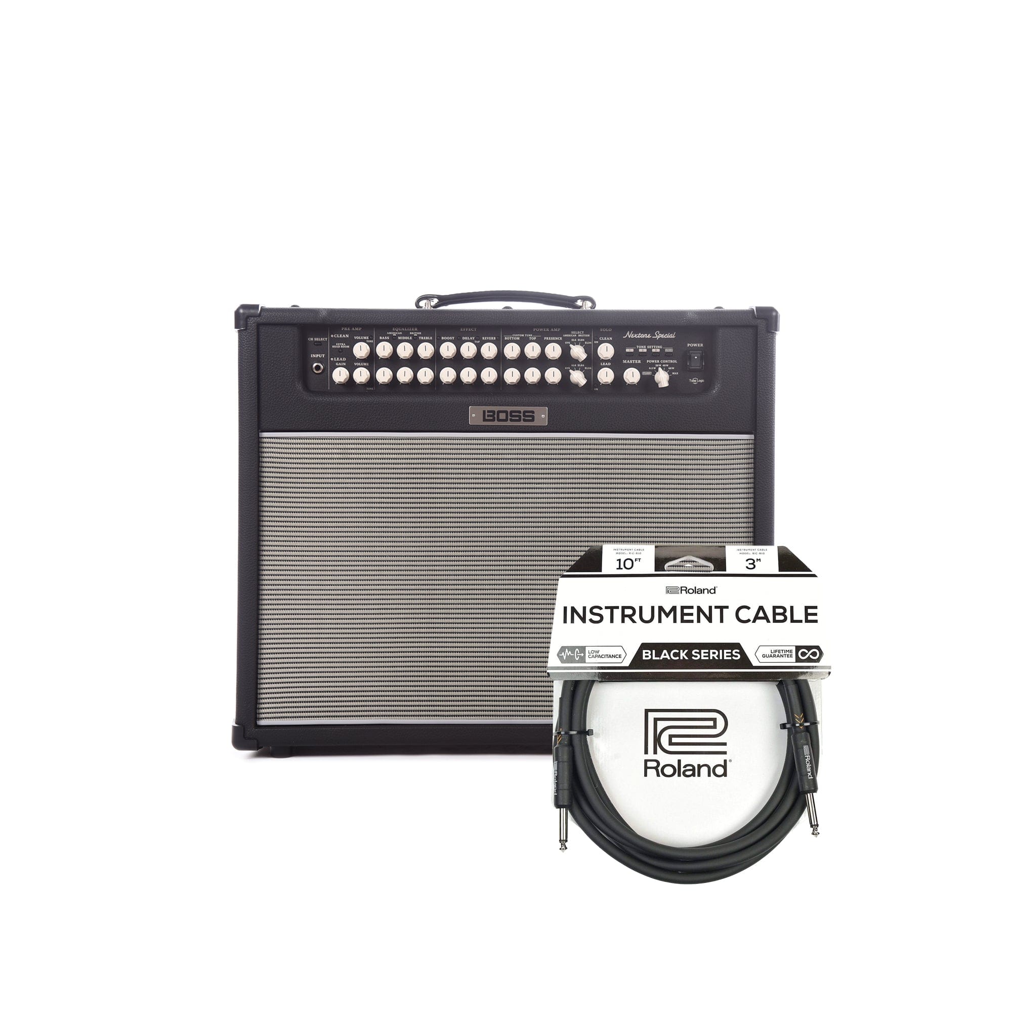 Boss Nextone Special 80W 1x12 Guitar Combo Amplifier and (1) Cable Bundle Amps / Guitar Combos