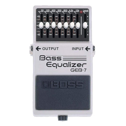 Boss GEB-7 Bass EQ Bundle w/ 2 Roland Black Series 6 inch Patch Cables Effects and Pedals / Bass Pedals