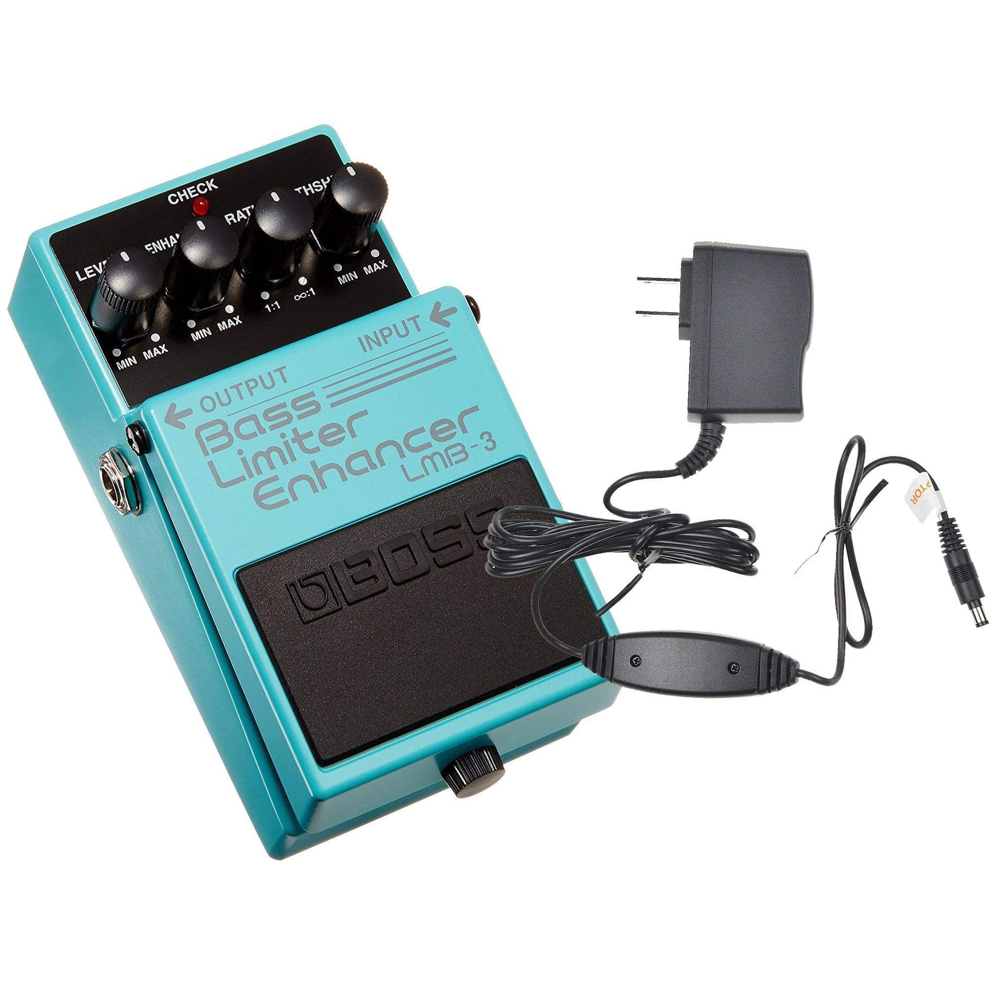 Boss LMB-3 Bass Limiter/Enhancer Pedal Bundle w/ Boss PSA-120S2 Power Supply