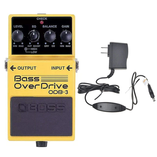 Boss ODB-3 Bass Overdrive Bundle w/ Boss PSA-120S2 Power Supply Effects and Pedals / Bass Pedals