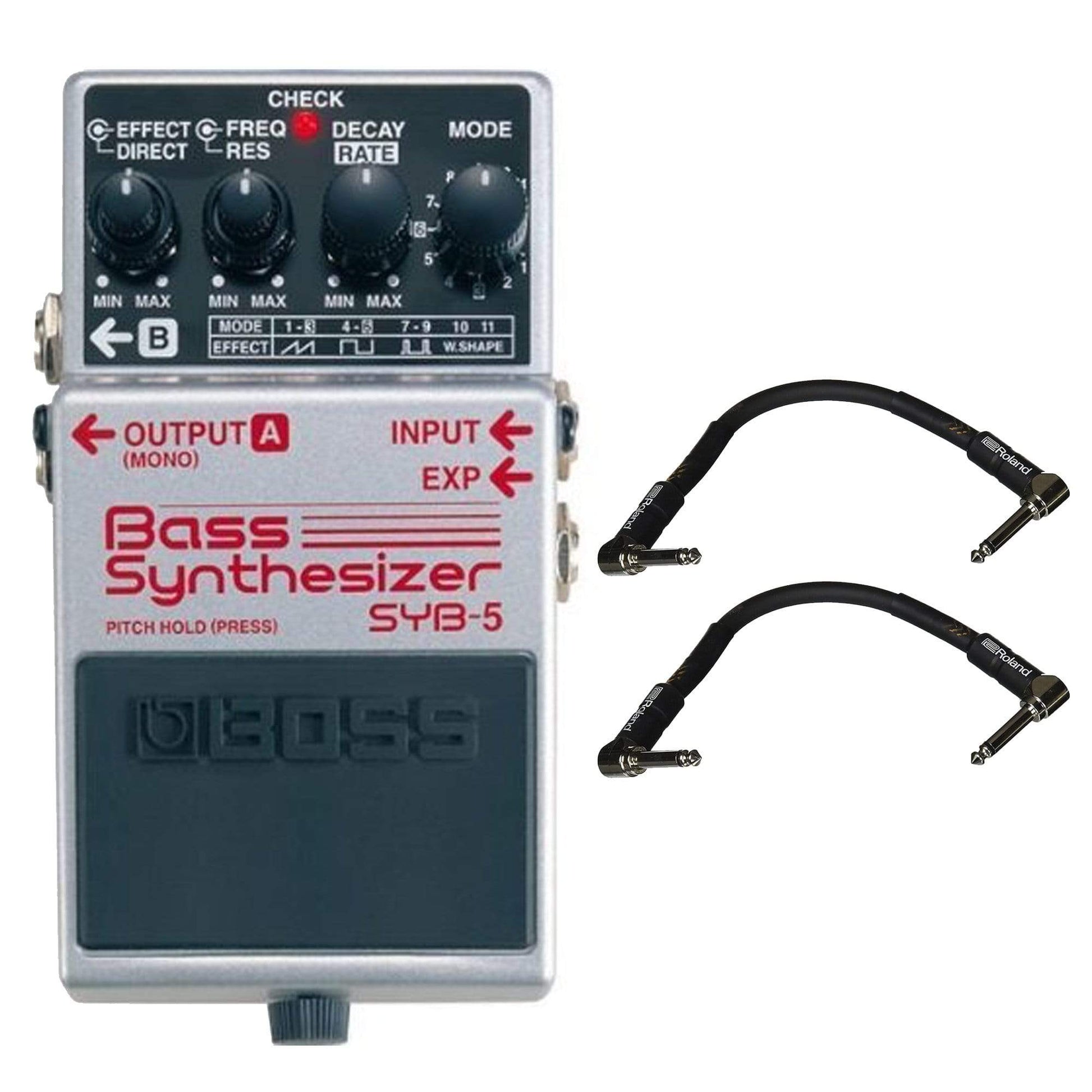boss pedal bass Boss SYB-5 Bass Synthesizer Bundle w/ 2 Roland Black Series 6 inch Pat – Chicago Music Exchange