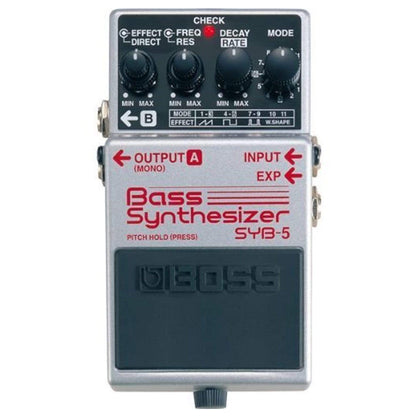 Boss SYB-5 Bass Synthesizer Bundle w/ 2 Roland Black Series 6 inch Patch Cables Effects and Pedals / Bass Pedals