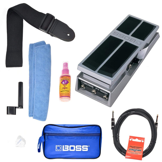 Boss FV500H Volume Pedal Boss Promo Accessories Bundle Effects and Pedals / Controllers, Volume and Expression