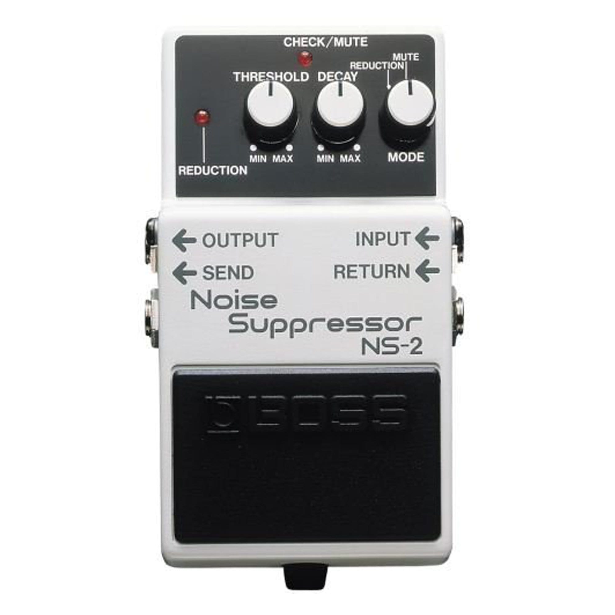 Boss NS-2 Noise Suppressor Bundle w/ 2 Roland Black Series 6 inch Patch Cables Effects and Pedals / Controllers, Volume and Expression