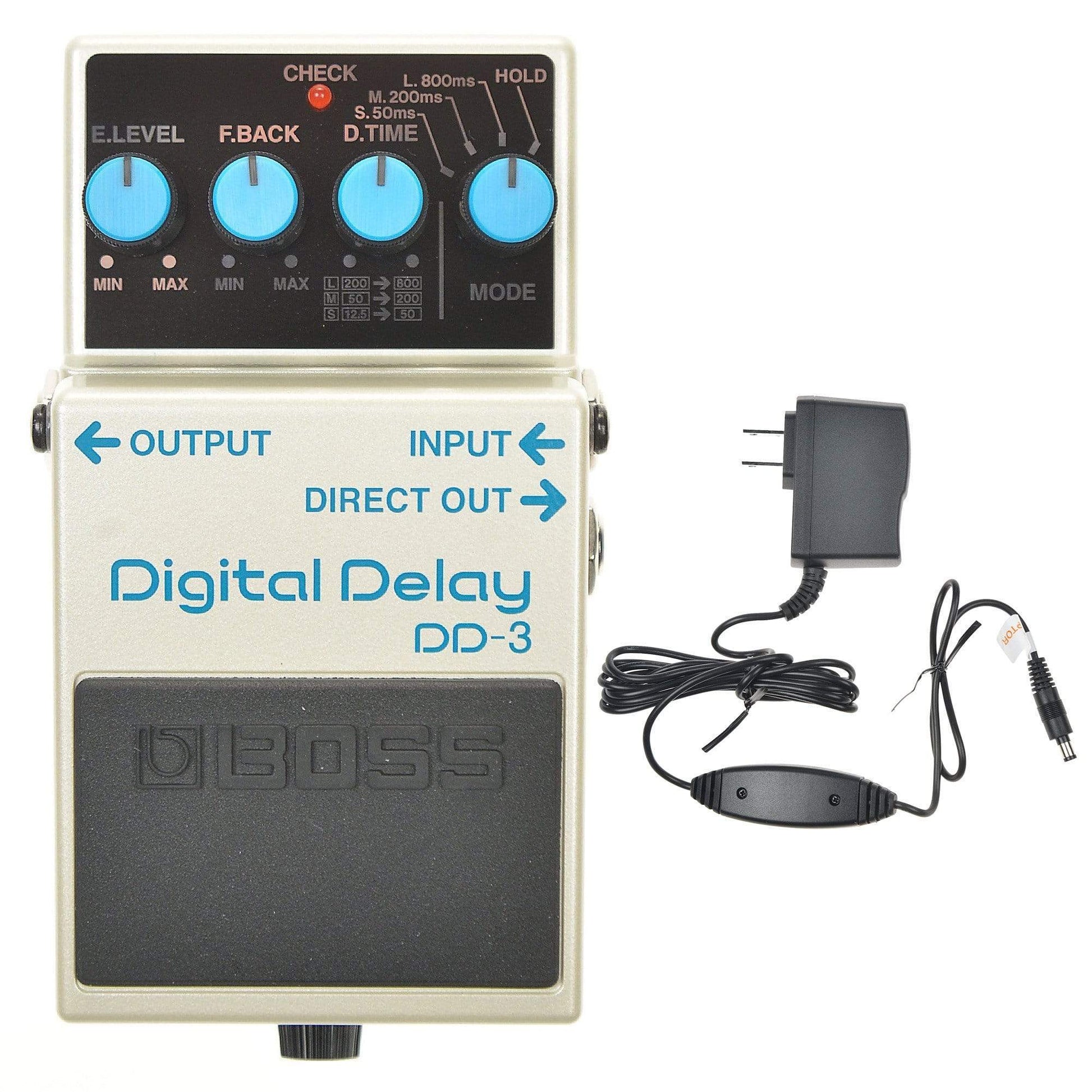 Boss DD-3 Digital Delay Bundle w/ Boss PSA-120S2 Power Supply