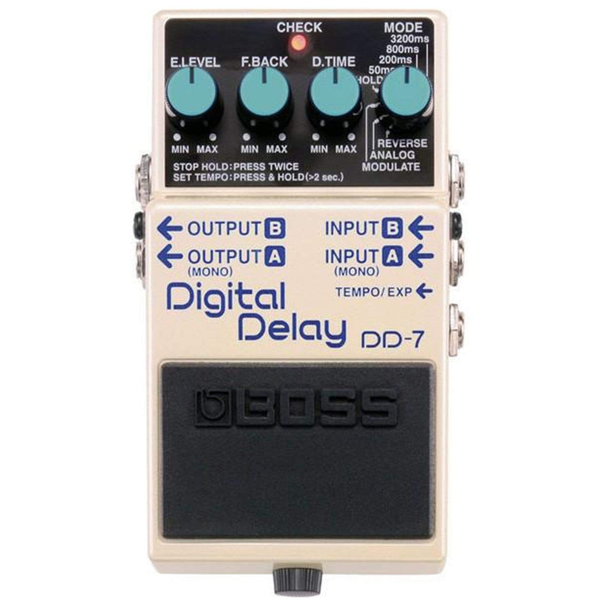 Boss DD-7 Digital Delay Bundle w/ Boss PSA-120S2 Power Supply Effects and Pedals / Delay